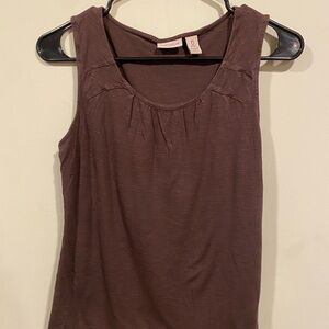 Anthropologie Chocolate Brown Tank Top